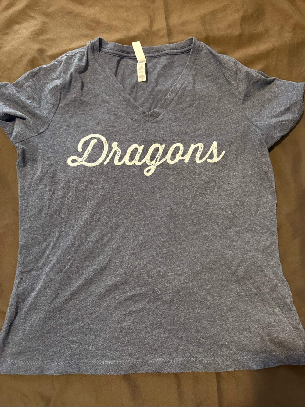 Heather Blue Long Creek Dragons' V-Neck Tee